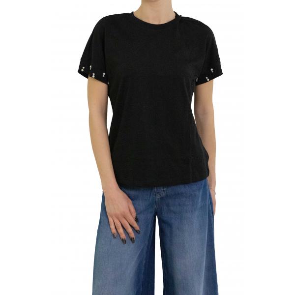 Maglia con manica con brillantini Only
